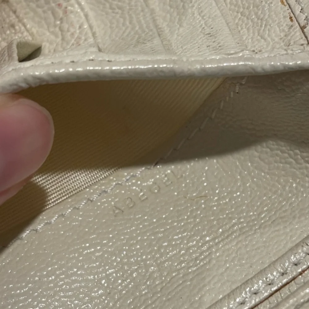 Bulgari Cream Leather Men's Wallet